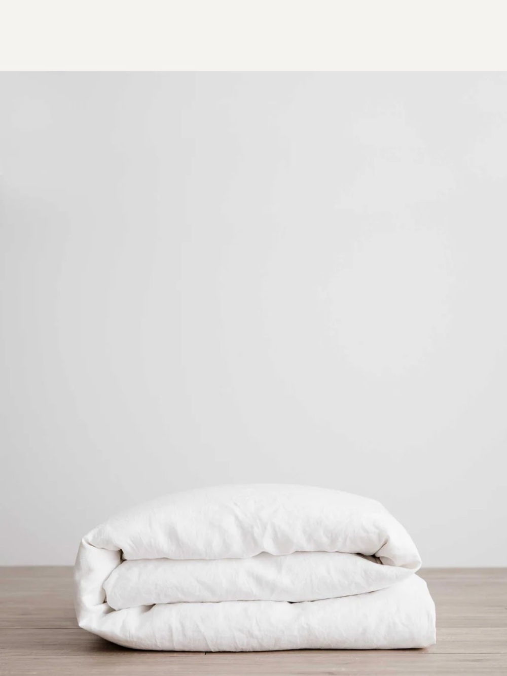 Cultiver White Premium Linen Duvet Cover